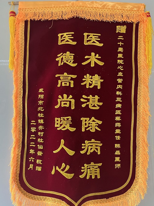 心血管內科三病區錦旗