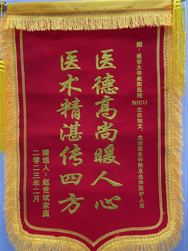 神經(jīng)重癥監(jiān)護NICU錦旗